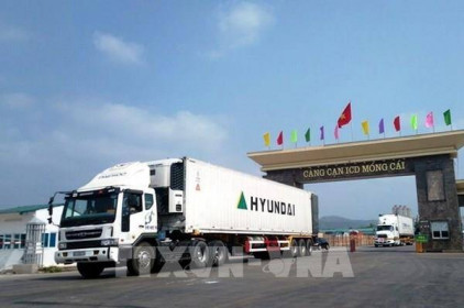 Hơn 1 triệu tấn hàng hóa xuất nhập khẩu qua cửa khẩu quốc tế Móng Cái