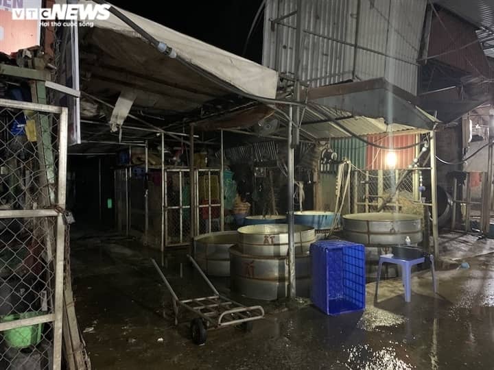 Ảnh: Chợ cá lớn nhất Hà Nội hoang vắng, tiểu thương nghỉ quá nửa vì COVID-19