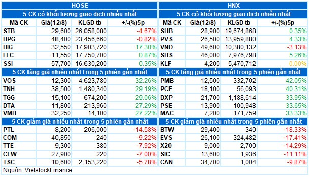 Vietstock Daily 13/08: Tiếp tục điều chỉnh nhưng rủi ro không lớn