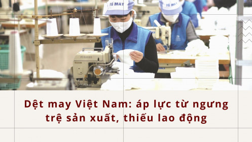 Dệt may Việt Nam: Áp lực từ ngưng trệ sản xuất, thiếu lao động