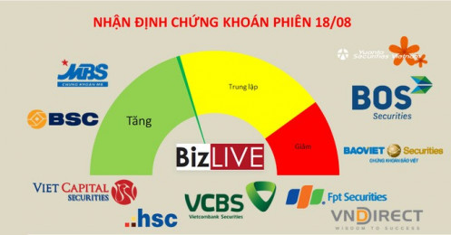 Nhận định chứng khoán 18/8: Vẫn có thể nắm giữ sau phiên điều chỉnh