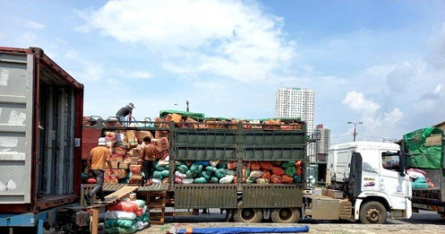 105 tấn nông sản đi tàu đêm vào TPHCM hỗ trợ người dân vùng dịch