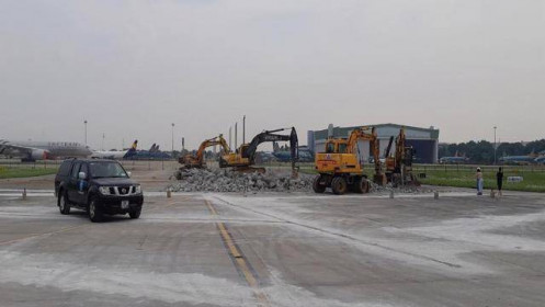 Cảnh cáo 2 nhà thầu thi công dự án nâng cấp sân bay Nội Bài