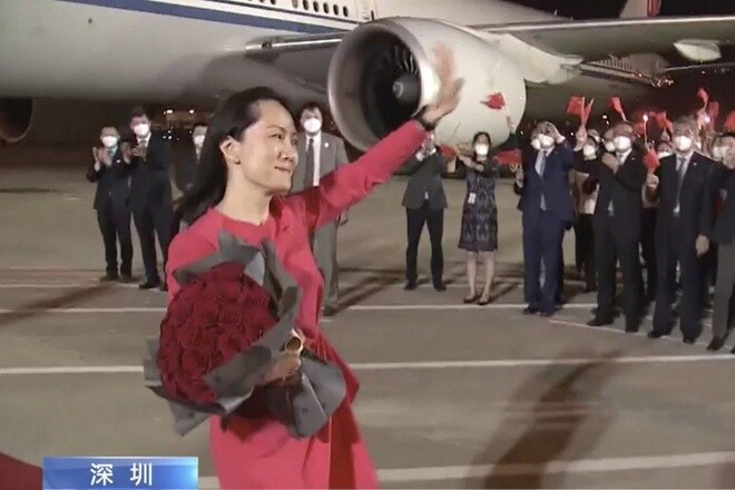 Trung Quốc trải thảm đỏ đón bà Mạnh Vãn Chu hồi hương