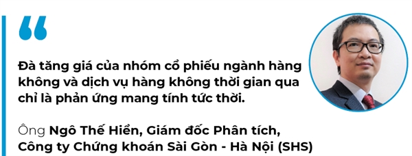 Chuyến bay sớm của cổ phiếu hàng không