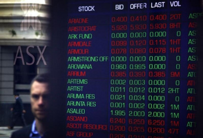 Thị trường chứng khoán Úc giảm 1,6% trong phiên giao dịch sáng nay