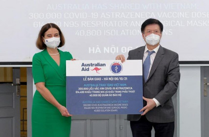 Úc sẽ hỗ trợ Việt Nam thêm 3,7 triệu liều vaccine ngừa Covid-19