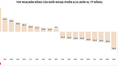 Giảm lực bán tại HPG, khối ngoại tăng giải ngân vào HAH