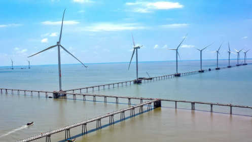 Trungnam Group lắp xong toàn bộ trụ gió của dự án điện gió Đông Hải 1