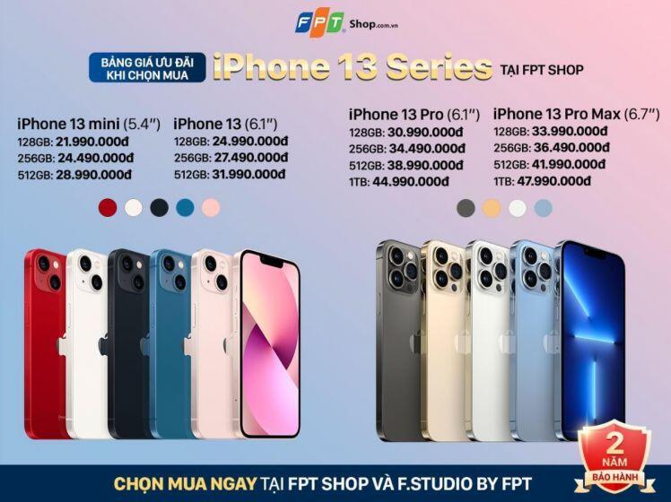 Giá iPhone 13 Pro Max lên kệ tại Việt Nam là bao nhiêu?