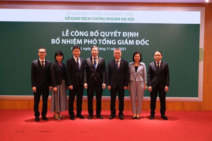 Sở Giao dịch Chứng khoán Hà Nội bổ nhiệm thêm 3 Phó Tổng giám đốc