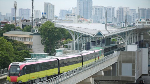 Tuyến đường sắt đô thị Nhổn - ga Hà Nội vận hành thử với tốc độ tối đa 80km/h