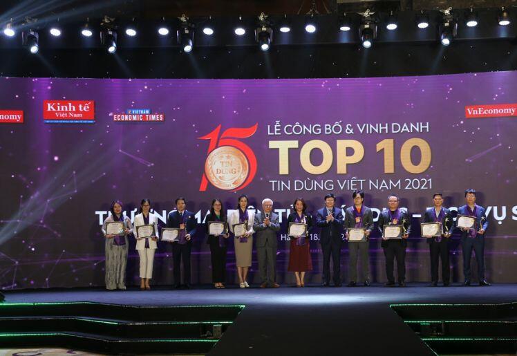 Top 10 các nhóm ngành sản phẩm dịch vụ Tin dùng Việt Nam 2021