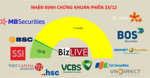 Nhận định chứng khoán 23/12: Tiếp tục tìm kiếm cơ hội ở Midcap và Penny