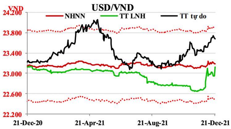 Phập phồng tỷ giá sau khi FED tăng lãi suất vào năm tới