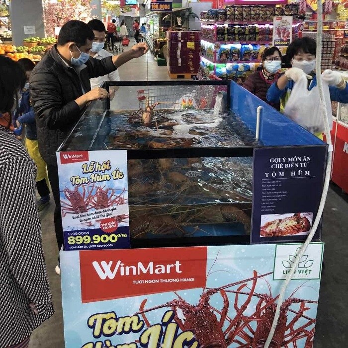 "Tôm hùm ngon nhất thế giới" giảm giá gần 60% ở siêu thị Việt, vài ngày bán được nửa tấn