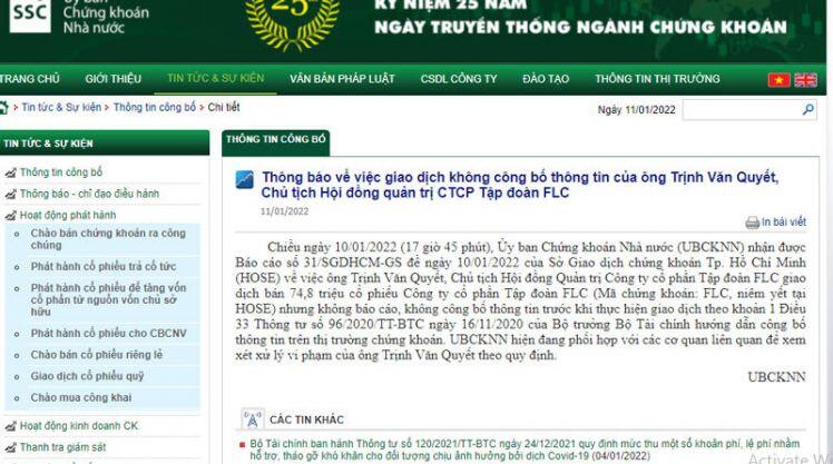 Văn bản hỏa tốc gây chấn động, ông Trịnh Văn Quyết, bán 'chui' gần 75 triệu cổ phiếu