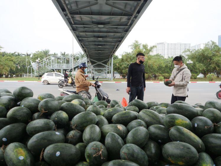 Nông sản giá rẻ như cho trên vỉa hè Hà Nội
