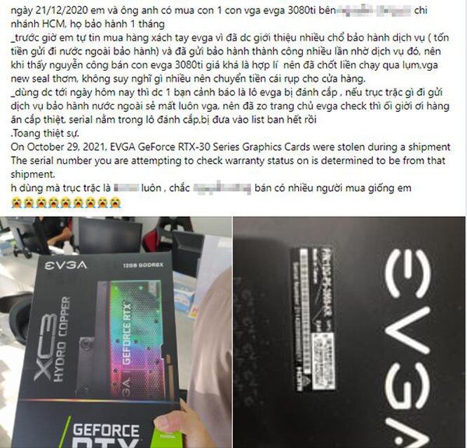 Loạt card GeForce RTX 30 bị cướp tại Mỹ phát hiện tại Việt Nam