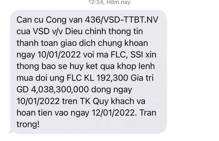 Nhà đầu tư mua 74,8 triệu cổ phiếu từ tỷ phú Trịnh Văn Quyết chính thức được huỷ lệnh, hoàn tiền trong ngày 12/1