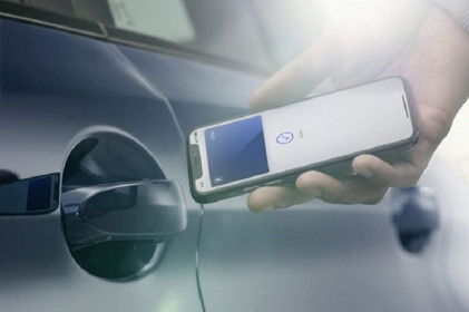Hyundai công bố chìa khóa kỹ thuật số, mở xe ôtô bằng iPhone