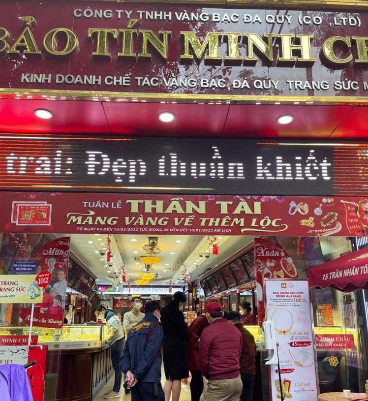 Giá vàng vọt tăng ngay phiên đầu năm mới Nhâm Dần