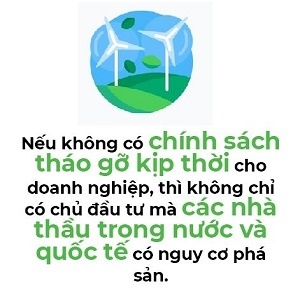 Nhiều dự án điện gió, điện mặt trời bị "kẹt"