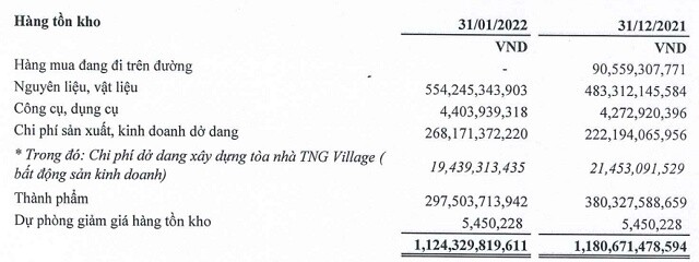 TNG: Lãi ròng tháng 1 tăng 72%, muốn huy động 300 tỷ đồng trái phiếu