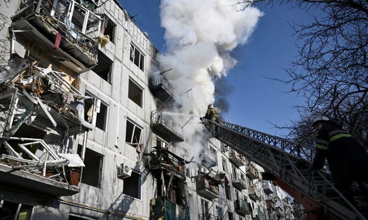 Hiện trường tàn khốc tại Ukraine sau cuộc tấn công của Nga