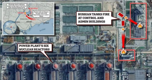 Lo ngại sau vụ cháy Nhà máy điện hạt nhân ở Ukraine