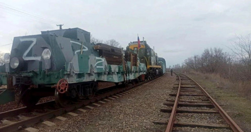 Đoàn tàu bọc thép thứ 2 của Nga nghi xuất hiện ở Ukraine