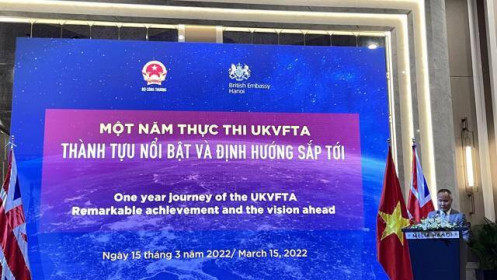 Năm đầu tiên thực thi Hiệp định UKVFTA, thương mại giữa Việt Nam và Anh đạt 6,6 tỷ USD