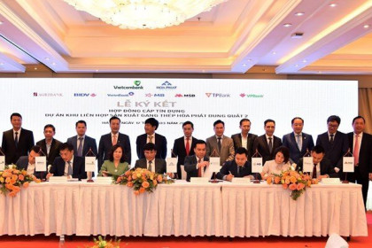 Hòa Phát và 8 ngân hàng lớn ký kết tài trợ 35.000 tỷ đồng cho dự án Dung Quất 2