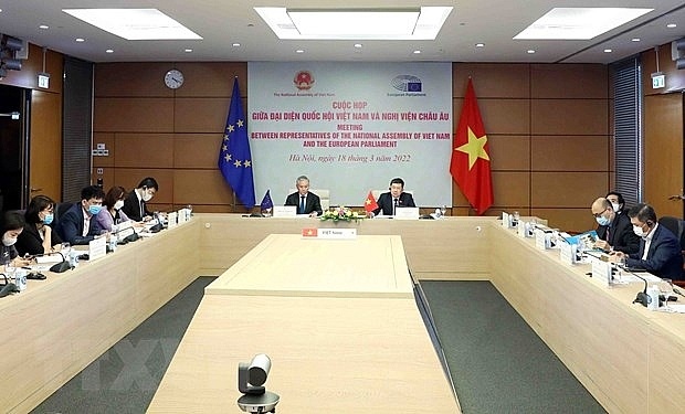 Quốc hội Việt Nam và Nghị viện châu Âu họp về việc triển khai EVFTA