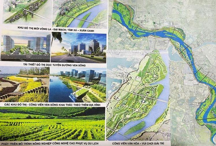 Quy hoạch phân khu đô thị sông Hồng đi qua 13 quận, huyện