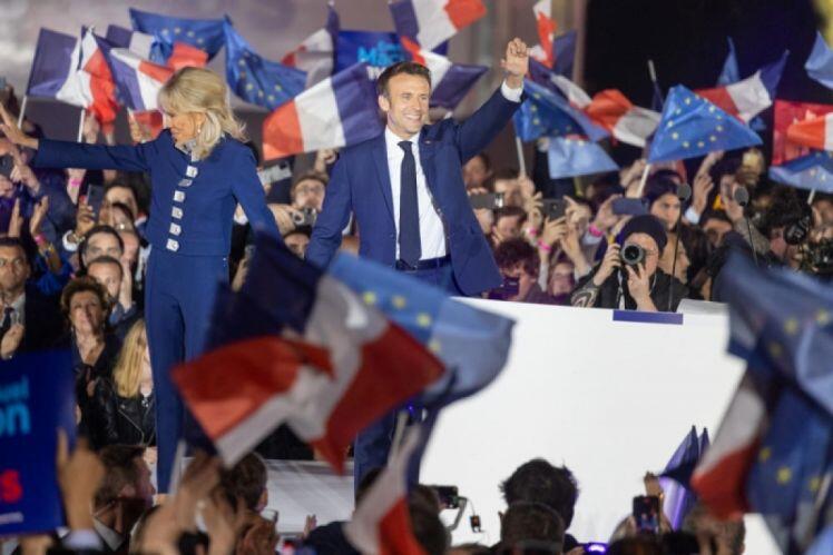 Thắng cách biệt bà Le Pen, ông Emmanuel Macron tái đắc cử Tổng thống Pháp