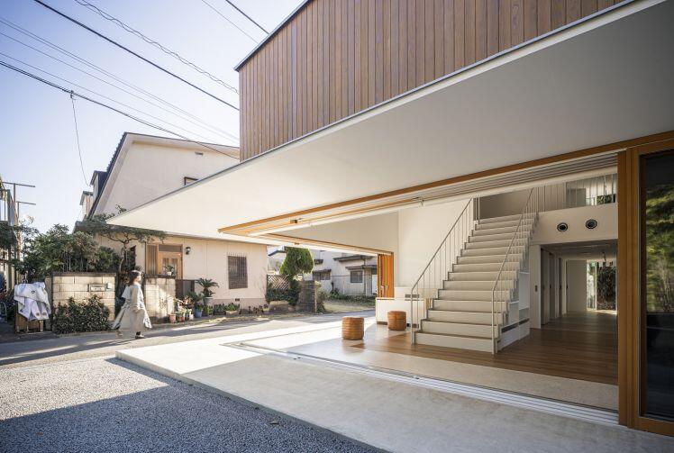 'Giải phóng' không gian trong căn nhà phố Nhật Bản