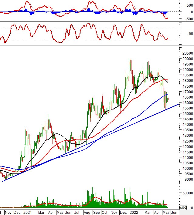 Phân tích kỹ thuật phiên chiều 23/05: Khối lượng duy trì ở mức thấp