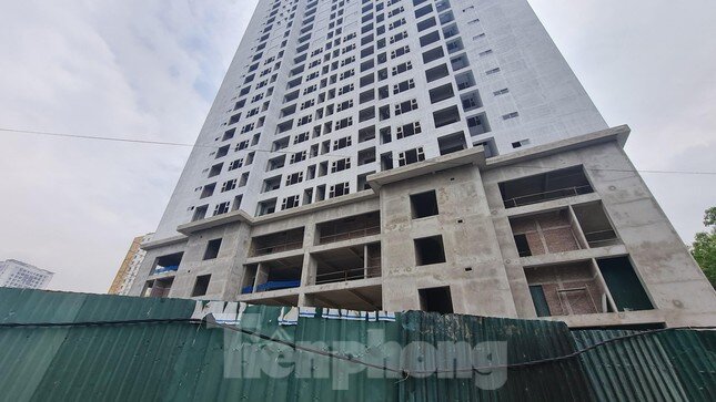 Cận cảnh dự án chung cư bán hết nhà vẫn nợ hàng chục tỷ tiền đất ở Hà Nội