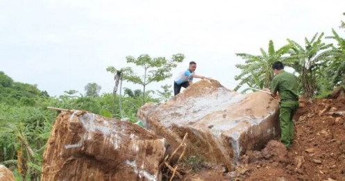 Bắt 4 nhóm khai thác trái phép hơn 1 nghìn tấn đá ở Nghệ An