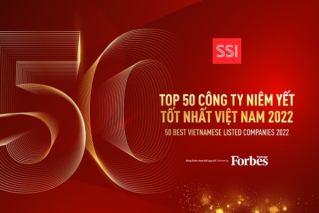 Chứng khoán SSI năm thứ 9 liên tiếp được Forbes vinh danh trong ‘Top 50 công ty niêm yết tốt nhất Việt Nam’