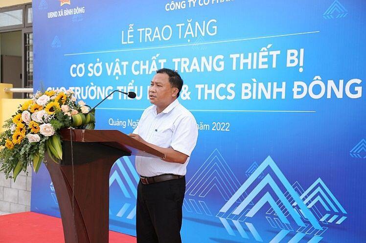 Hòa Phát Dung Quất tài trợ hơn 5 tỷ đồng nâng cấp trường học và trạm y tế tỉnh Quảng Ngãi