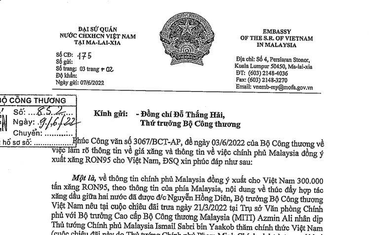 Nóng: Đại sứ Việt Nam tại Malaysia phản hồi giá xăng Malaysia 13.000 đồng