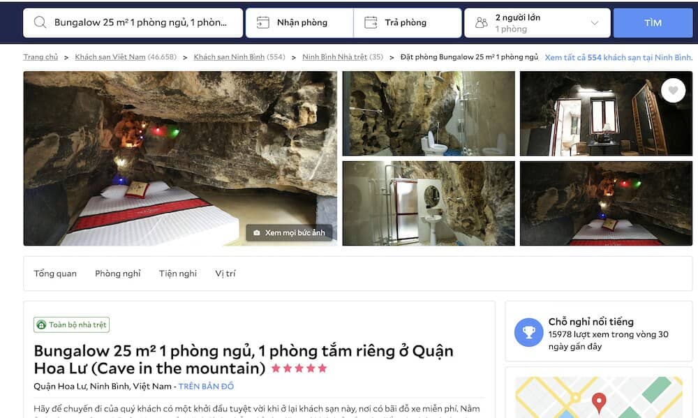 "Vén màn” sự thật về căn phòng trong hang giá 97 triệu đồng/đêm ở Ninh Bình