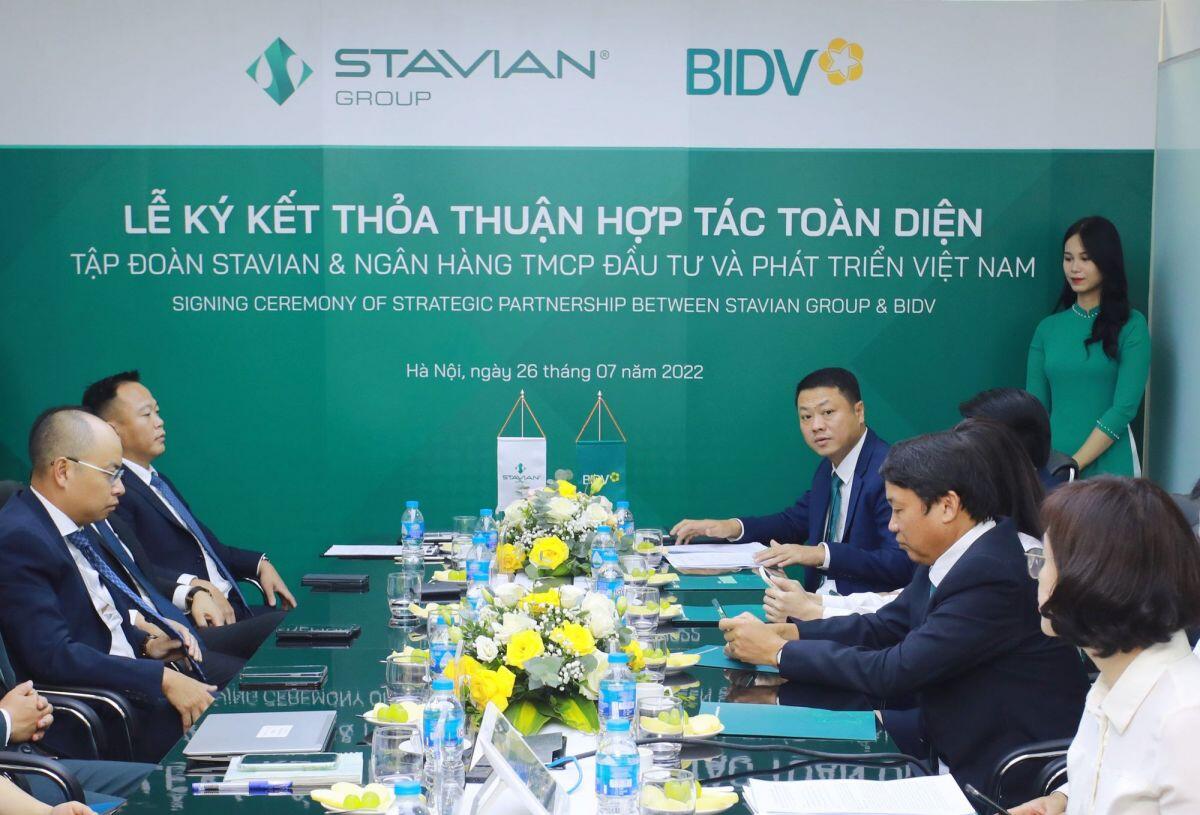 BIDV và Tập đoàn Stavian ký kết Thỏa thuận hợp tác toàn diện