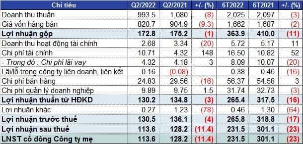 Chi phí tăng vọt, lãi ròng quý 2 của DHC giảm 11%