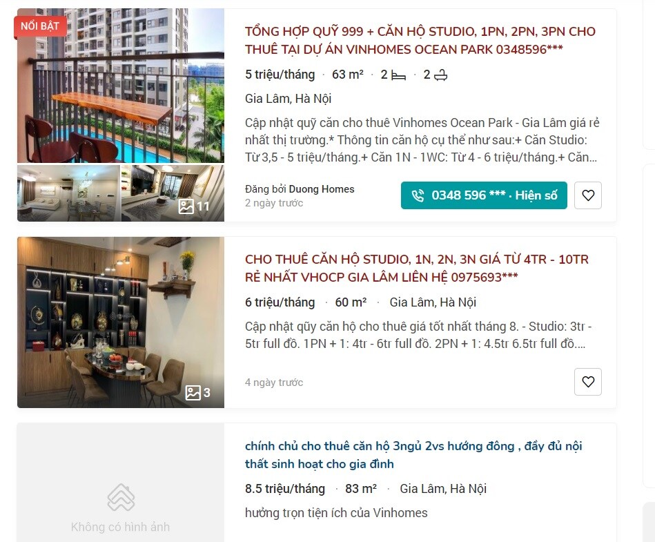 Ăn theo giá bán nhà, giá thuê nhà chung cư Hà Nội tăng "nóng"