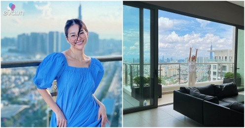 Hoa hậu Phương Khánh khoe căn penthouse mới mua, nội thất đơn giản, view đáng giá triệu đô