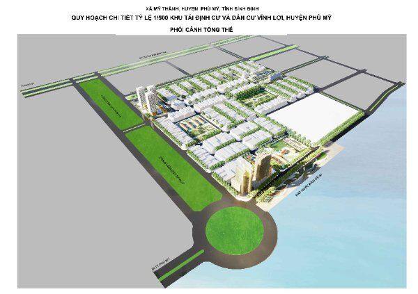 Bình Định phê duyệt quy hoạch 1/500 dự án Khu tái định cư và dân cư Vĩnh Lợi