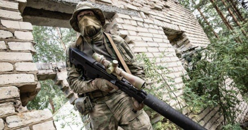 Súng trường Vykhlop bullpup của an ninh Nga xuất hiện trong chiến dịch quân sự ở Ukraine?